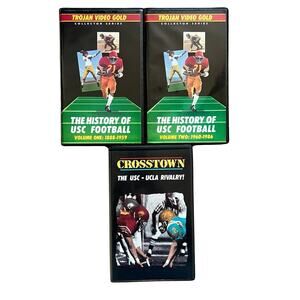 Trojan Video Gold History of USC Football California Full Set 3 VHS Tapes VG+
